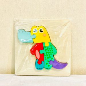 پازل چوبی برجسته طرح دایناسور