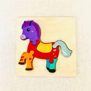 خرید و قیمت پازل چوبی طرح اسب