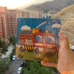 اولین پازل من طرح ماشین آتش نشانی