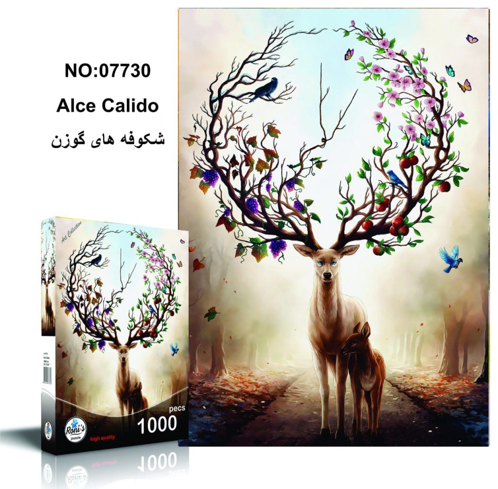 پازل 1000 تکه شکوفه های گوزن