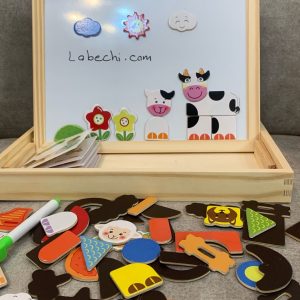 تخته مگنتی دو طرفه وایت بردی و گچی حیوانات