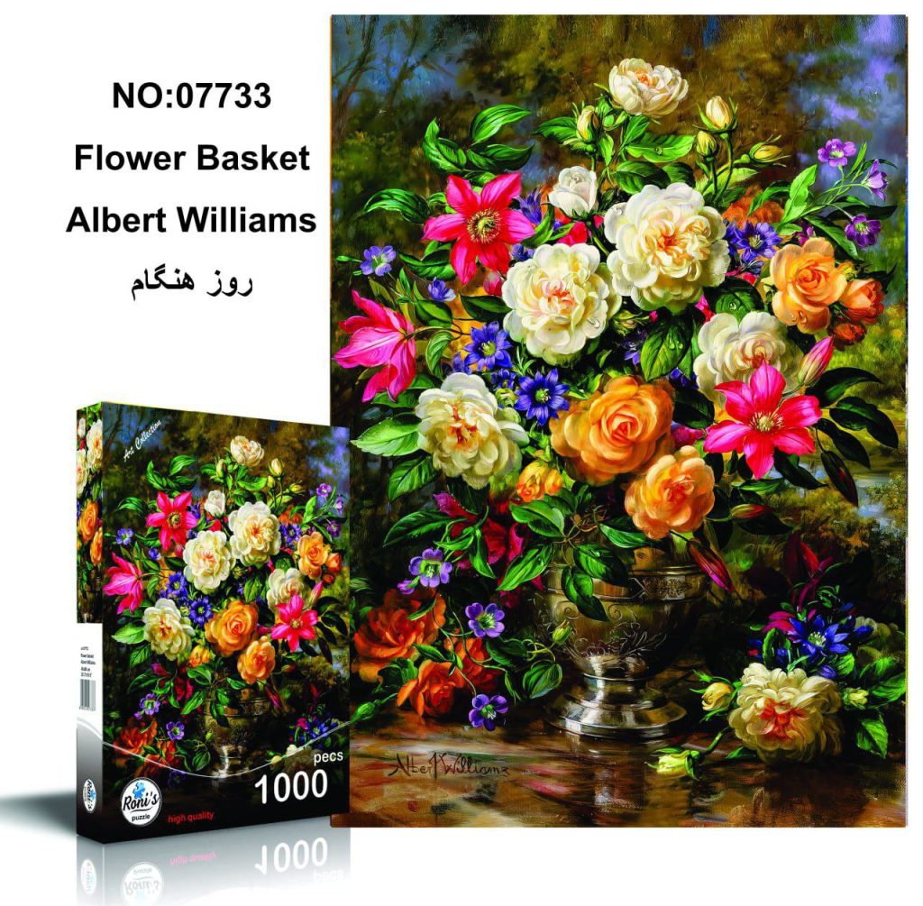 پازل 1000 تکه رونیز طرح گلدان