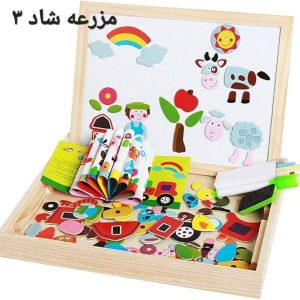 تخته مگنتی دو طرفه وایت بردی و گچی حیوانات مزرعه 2